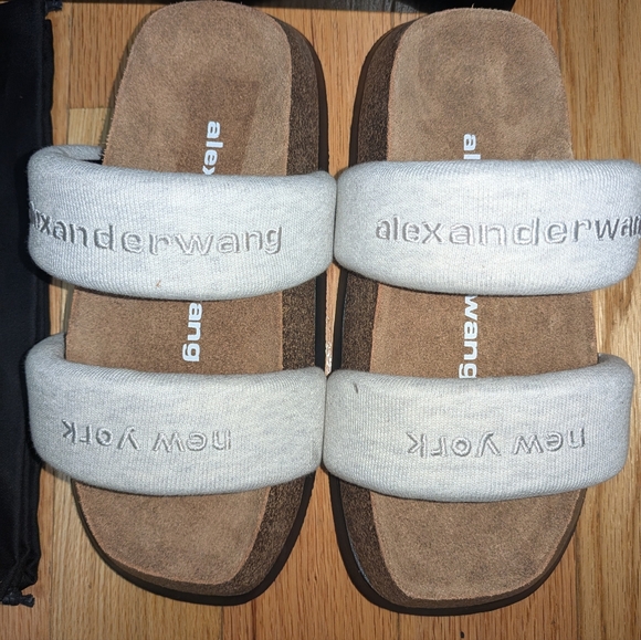 NEW ALEXANDER WANG RONAN SLIDE SANDALS - Picture 9 of 10